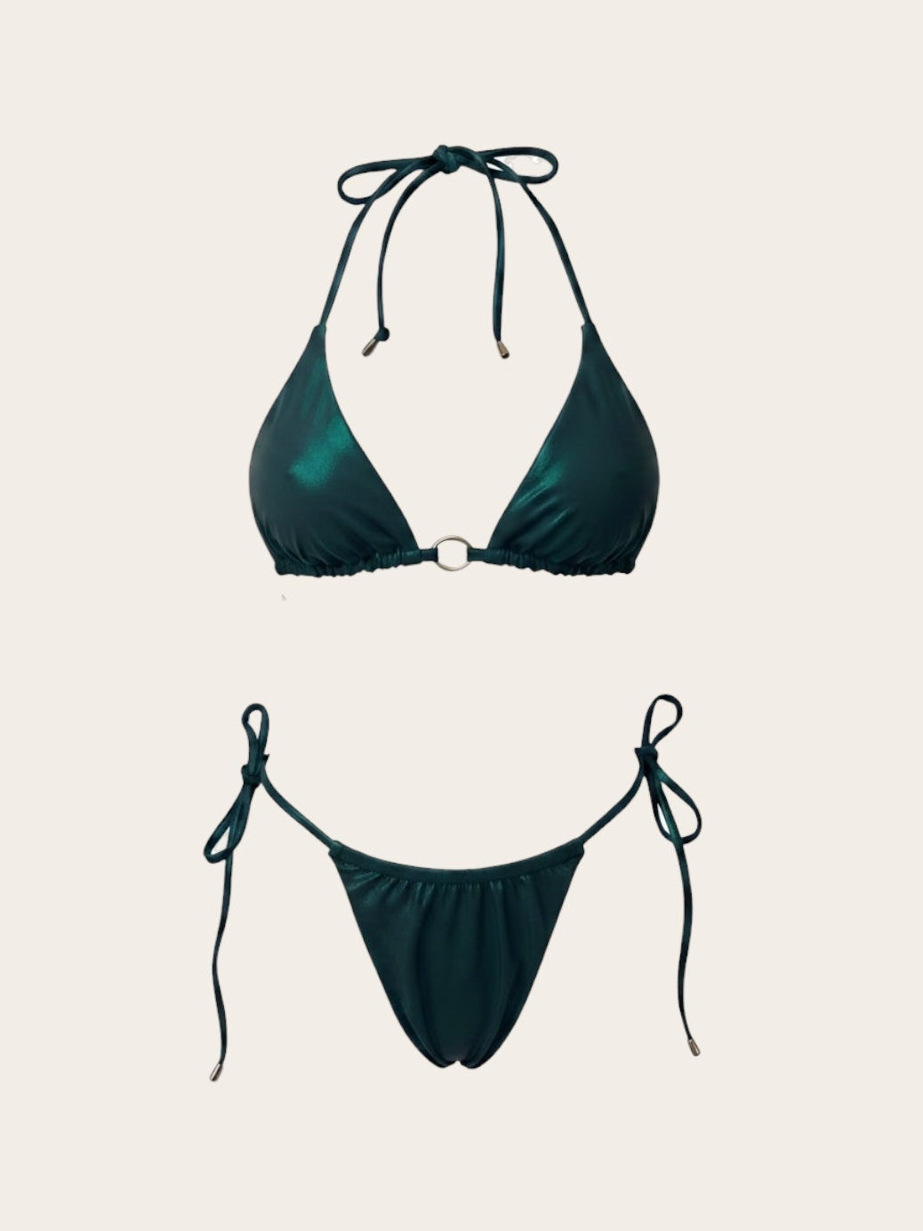 “Mermaid Green Triangle Top” Handmade