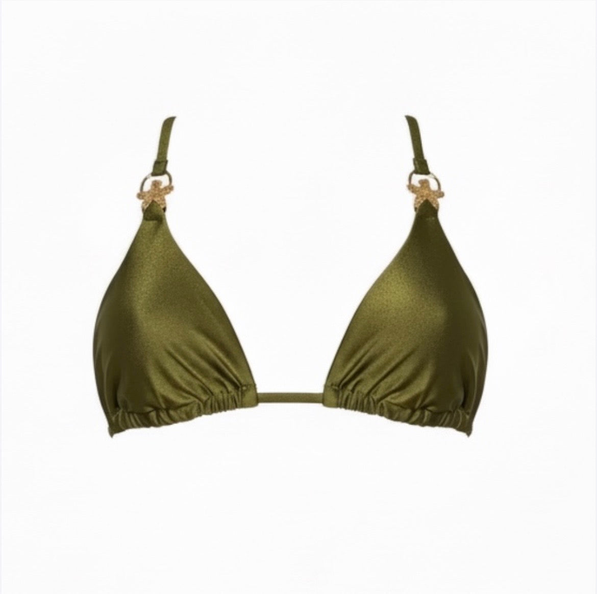 “Olive Triangle Top” -Handmade