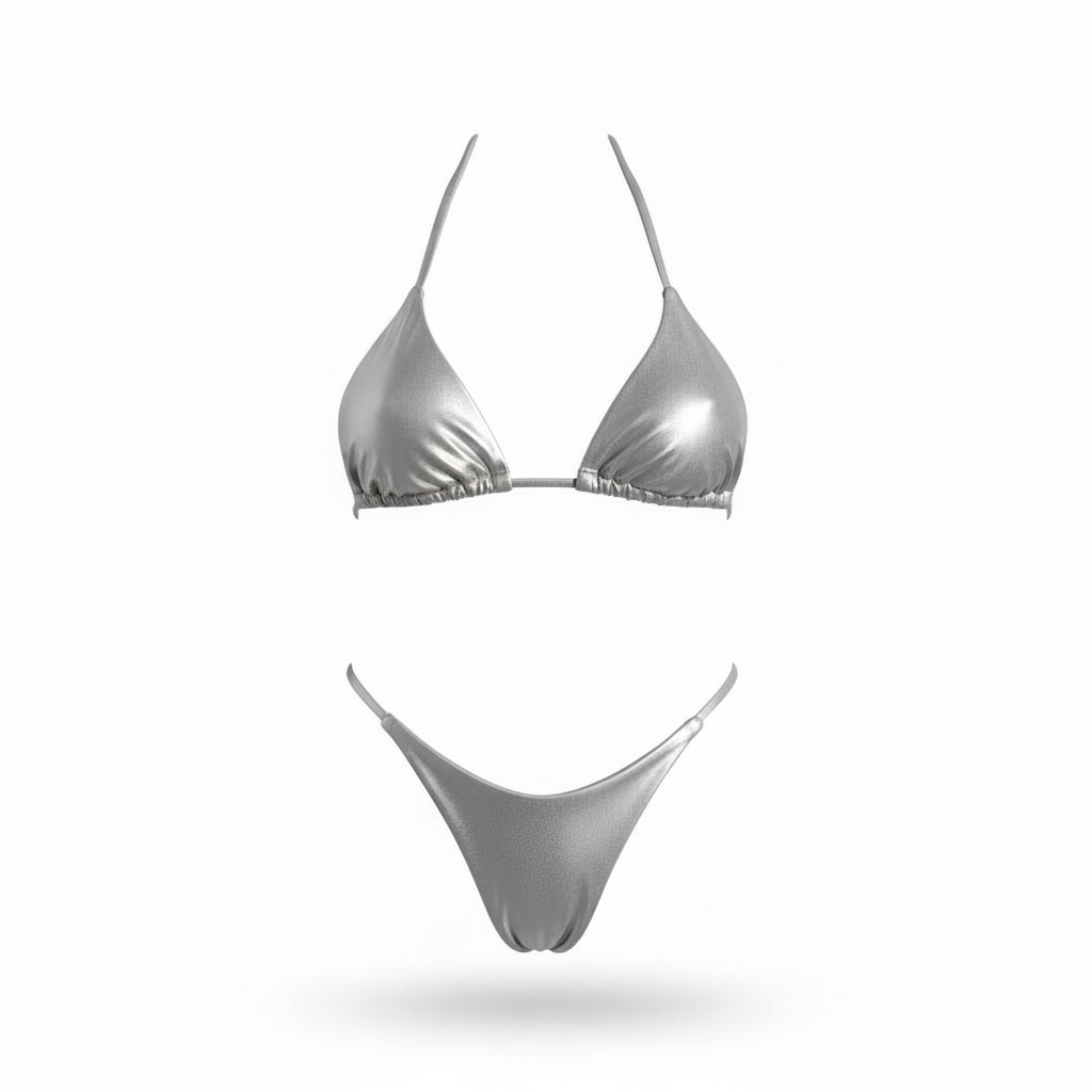 “Silver Triangle Top” -Handmade