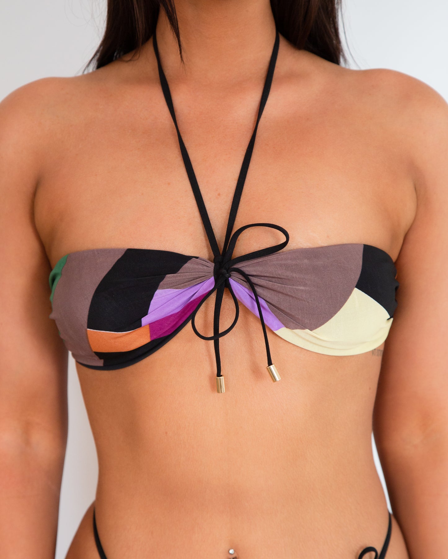 "Morocco" Color Blocked Bandeau Top - Limited Stock!